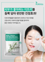 ROKKISS Real Fresh Tea Tree Korean Face Mask 10 PCS