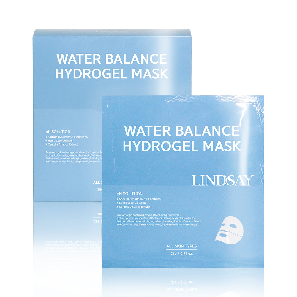 LINDSAY Water Balance Hydrogel Mask 10 PCS