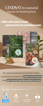 LINDSAY Korean Modeling Mask Pack Vegetable 5 PCS