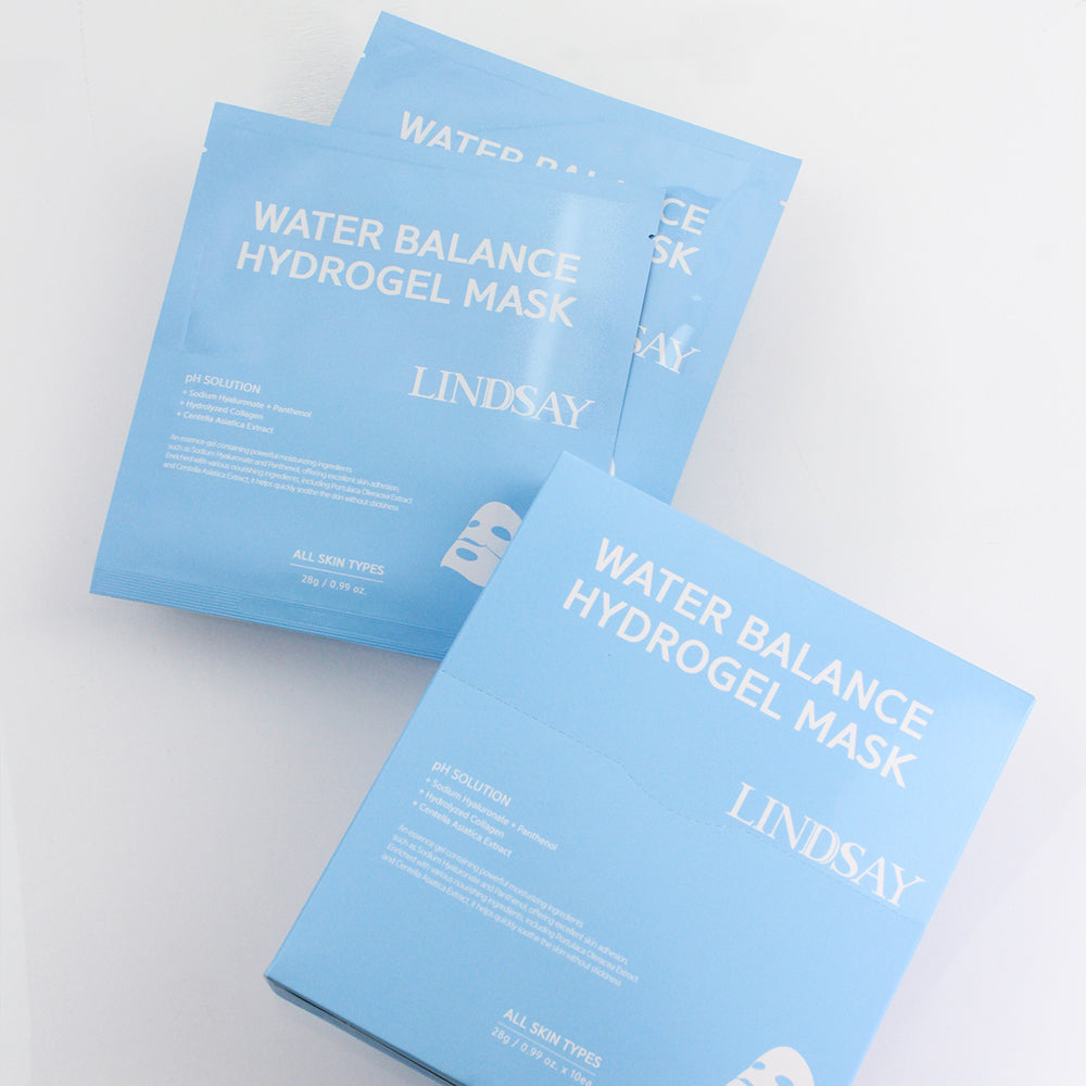 LINDSAY Water Balance Hydrogel Mask 10 PCS