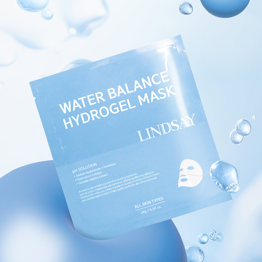 LINDSAY Water Balance Hydrogel Mask 10 PCS