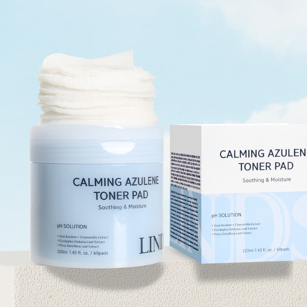 LINDSAY PH Solution Azulene Calming Toner Pad - 60Pads