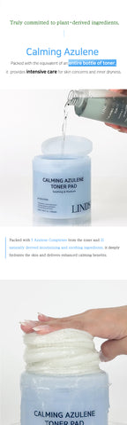 LINDSAY PH Solution Azulene Calming Toner Pad 60PADS 220ML