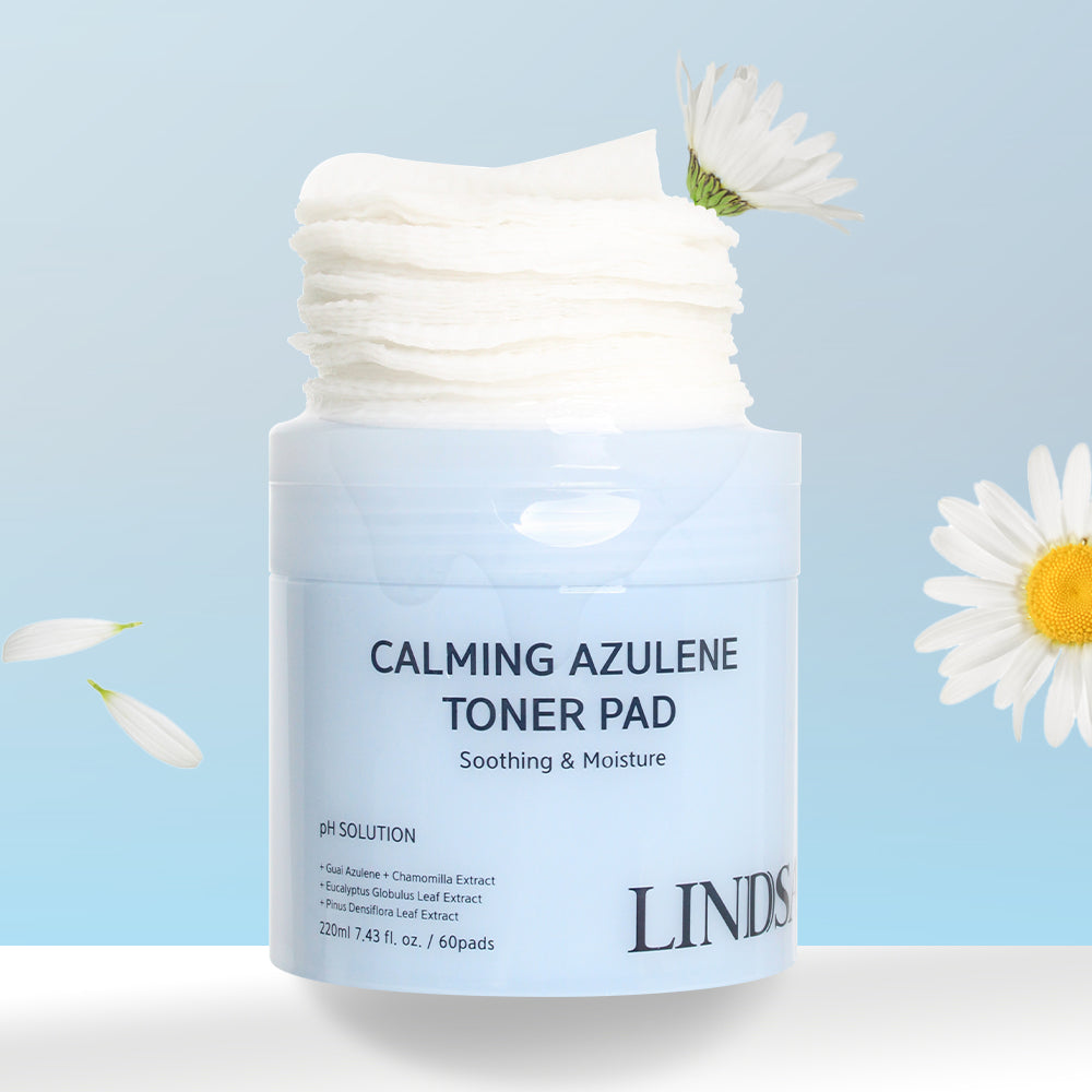 LINDSAY PH Solution Azulene Calming Toner Pad - 60Pads