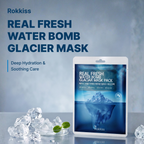ROKKISS Real Fresh Water Bomb Glaciar Korean Face Mask 1 PC