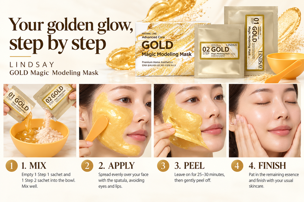 Lindsay GOLD Magic Modeling Mask 10 PCS