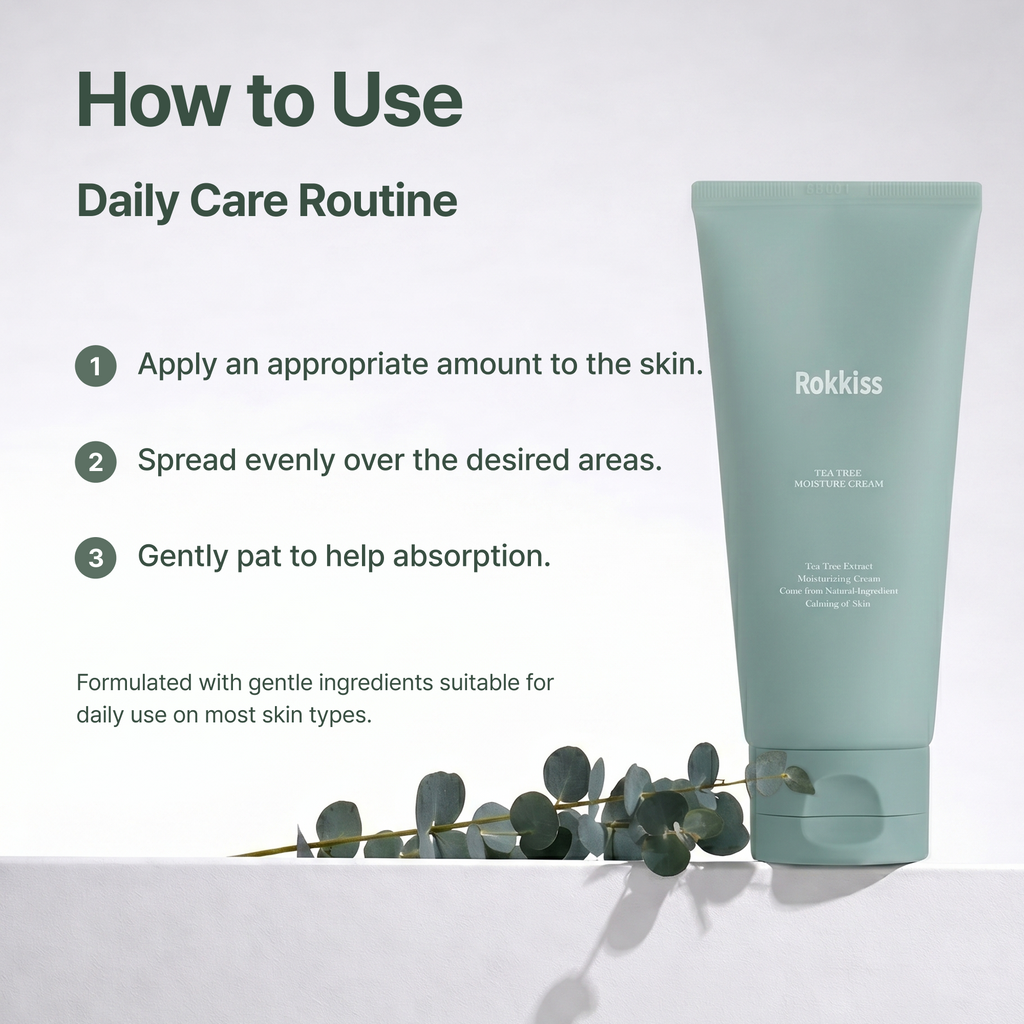 Rokkiss Tea Tree Moisture Cream 100ML