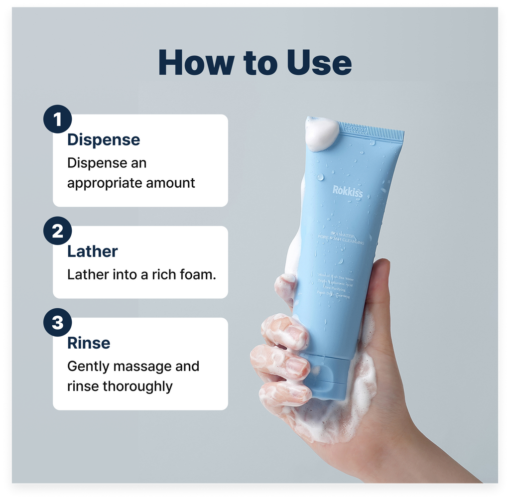 ROKKISS Sea Water Pore Cleansing Foam 120ML