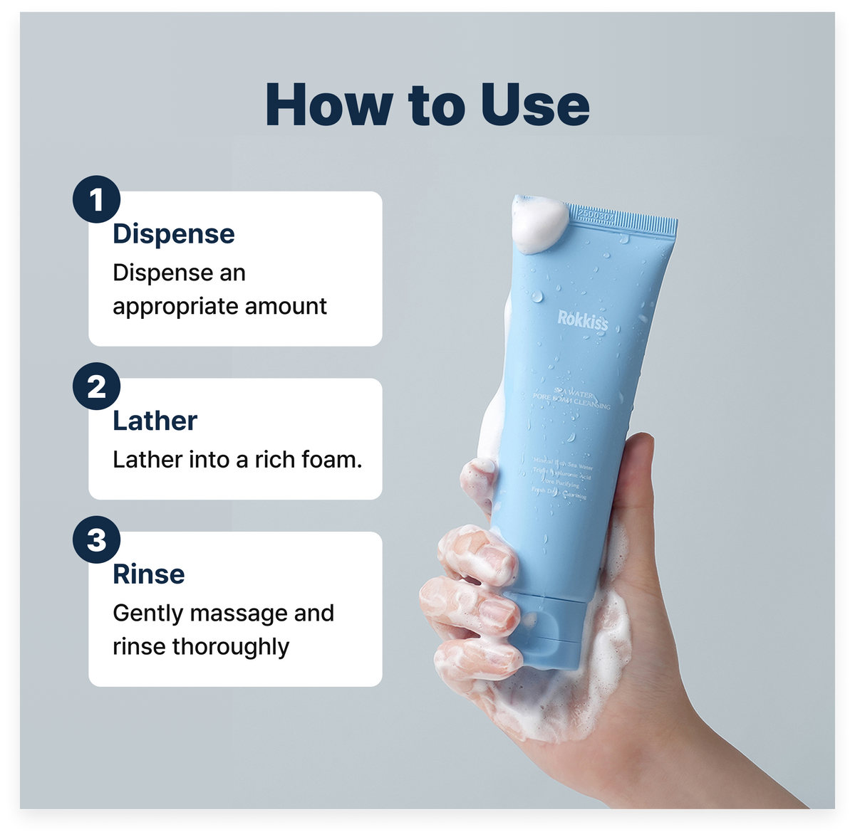 ROKKISS Sea Water Pore Cleansing Foam 120ML
