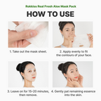ROKKISS Real Fresh Aloe Korean Face Mask 10 PCS
