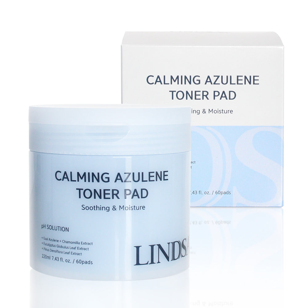 LINDSAY PH Solution Azulene Calming Toner Pad - 60Pads
