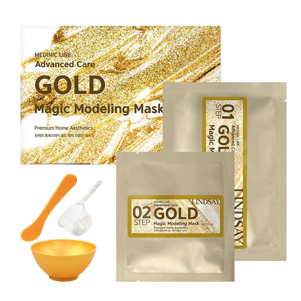 GOLD Magic Modeling Mask 10 PCS