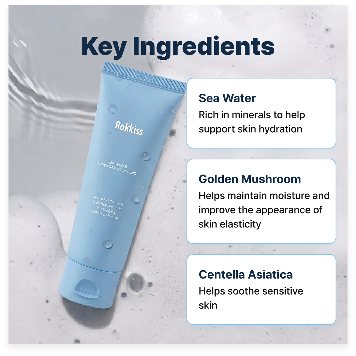ROKKISS Sea Water Pore Cleansing Foam 120ML