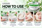 Lindsay Korean Collagen 2PCS & Vitamin 2PCS Modeling Mask Cup Pack
