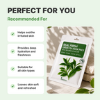 ROKKISS Real Fresh Green Tea Korean Face Mask 10 PCS
