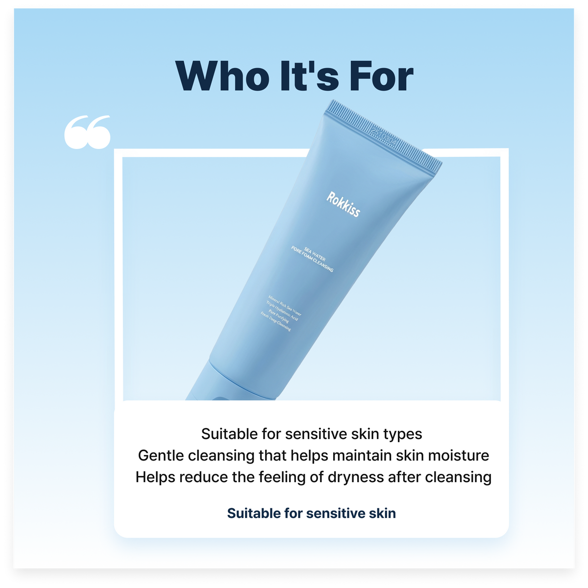 ROKKISS Sea Water Pore Cleansing Foam 120ML