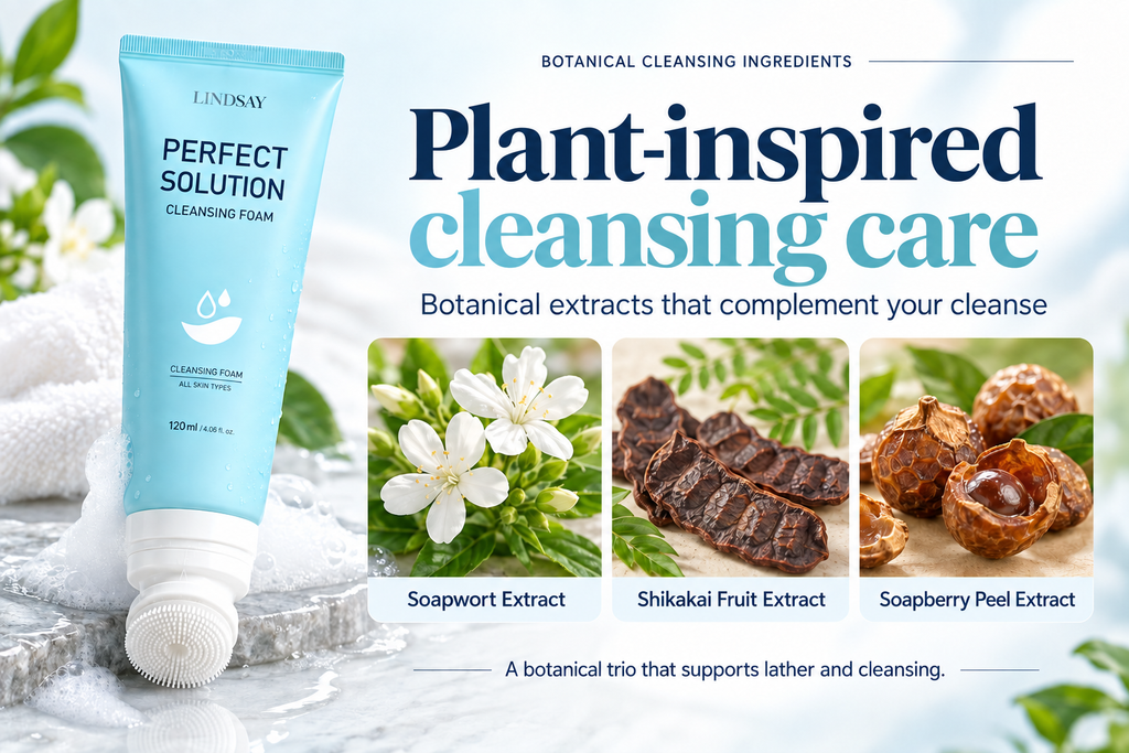 LINDSAY Cleansing Foam with Silicone Brush 120G