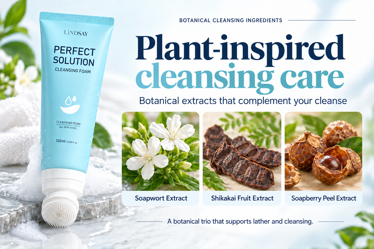 LINDSAY Cleansing Foam with Silicone Brush 120G