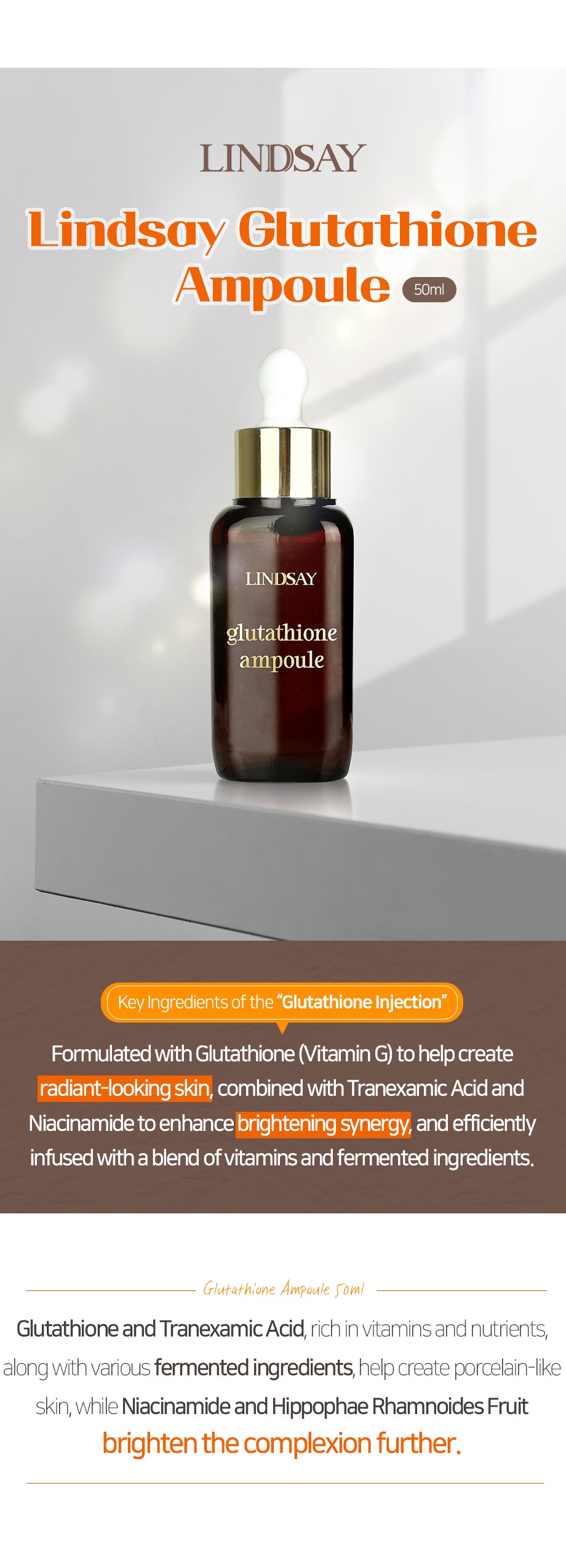 LINDSAY Glutathione Ampoule 50G