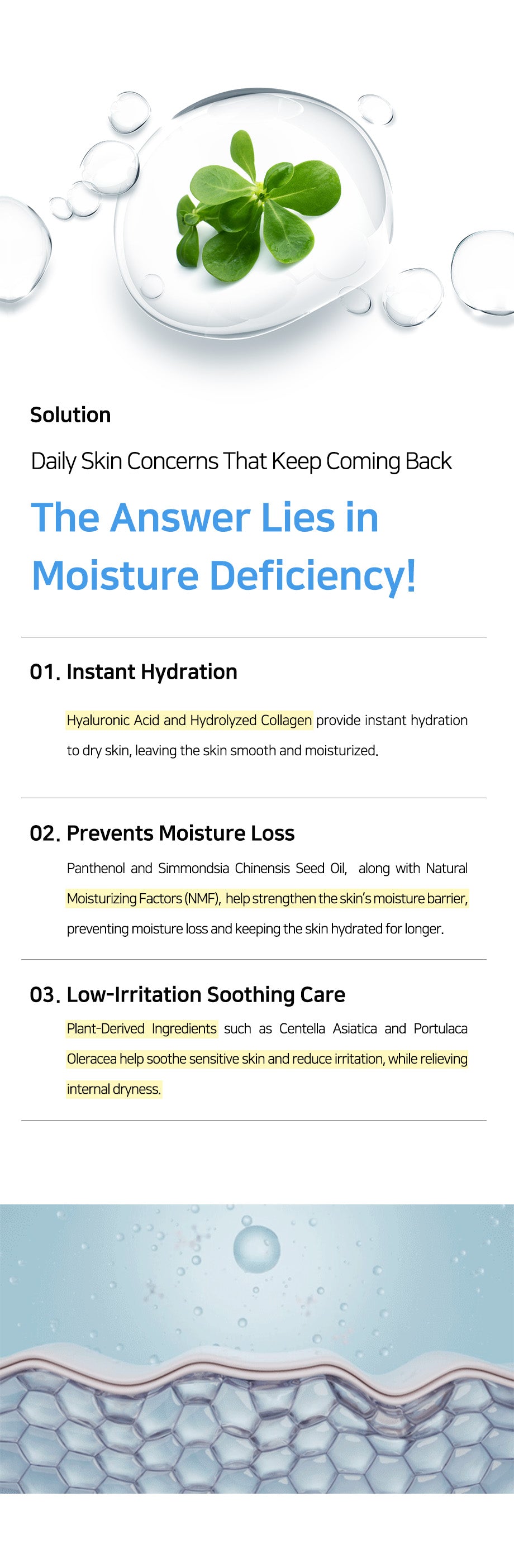 LINDSAY Water Balance Hydrogel Mask 10 PCS