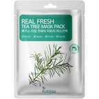 ROKKISS Real Fresh Korean Face Mask Set 10 PCS (Collagen, Aloe, Green Tea, Tea Tree, Water Bomb)