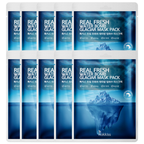 ROKKISS Real Fresh Water Bomb Glaciar Korean Face Mask 10 PCS