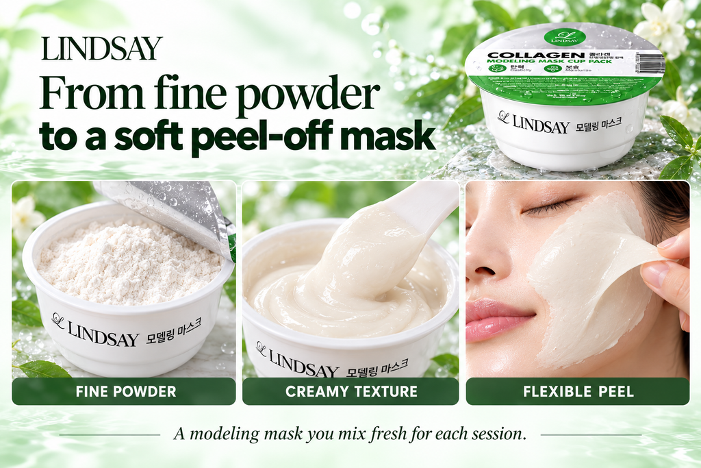 Lindsay Korean Collagen 2PCS & Vitamin 2PCS Modeling Mask Cup Pack