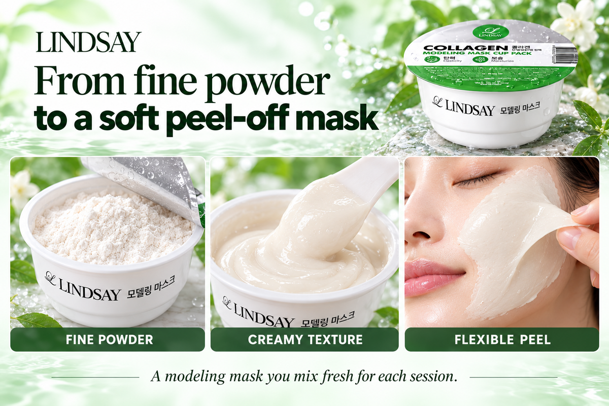 Lindsay Korean Collagen 2PCS & Vitamin 2PCS Modeling Mask Cup Pack
