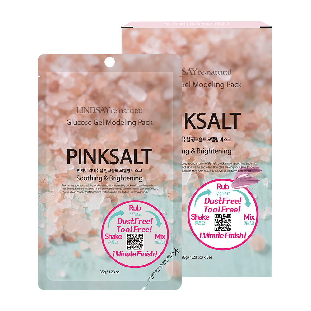 LINDSAY re: natural Glucose Gel Modeling Mask Pack PinkSalt 5 PCS
