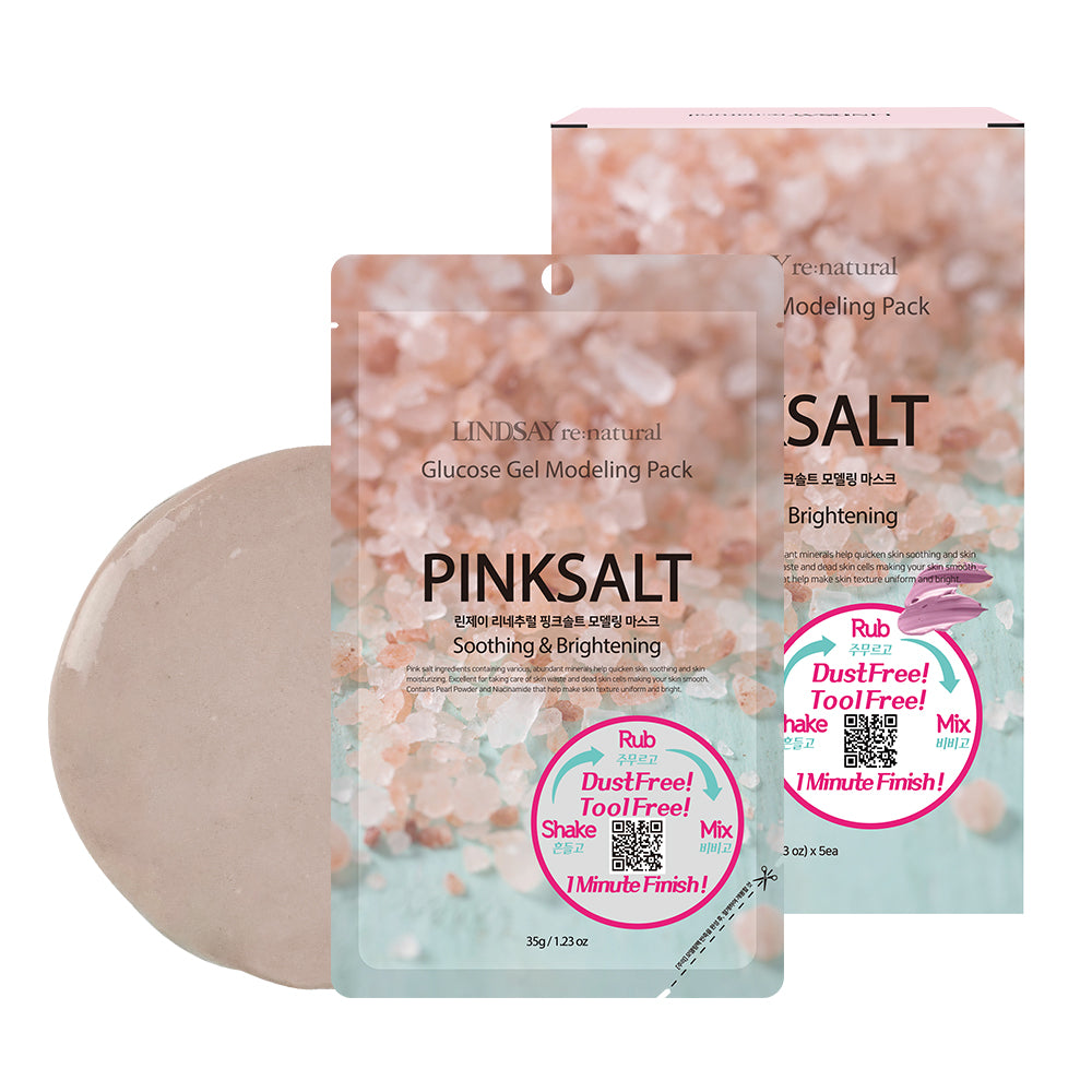 LINDSAY re: natural Glucose Gel Modeling Mask Pack PinkSalt 5 PCS