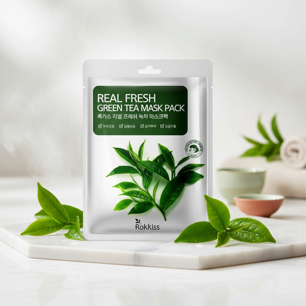 ROKKISS Green Tea Mask Pack Social Media Banner