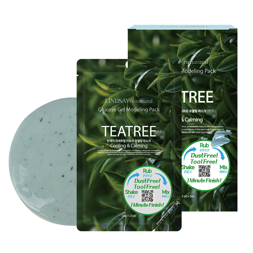 LINDSAY re: natural Glucose Gel Modeling Mask Pack TeaTree 5 PCS